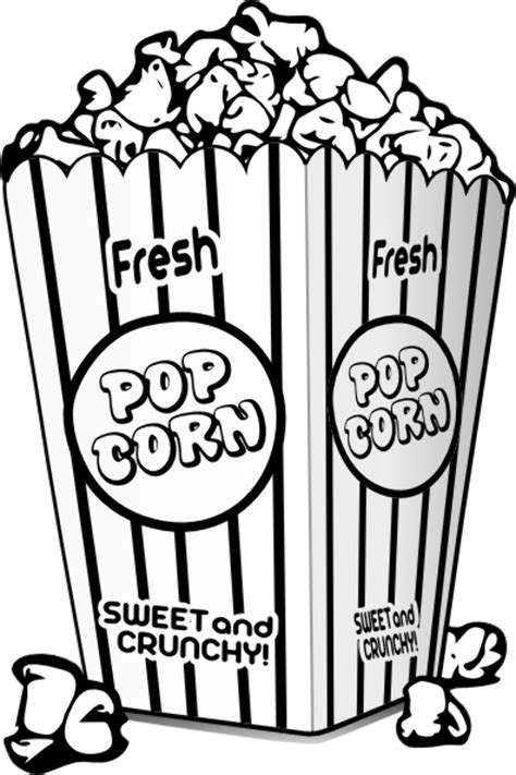 Download High Quality popcorn clipart outline Transparent PNG Images ...