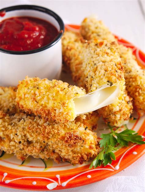 Homemade Easy and Healthy Air Fryer Mozzarella Sticks