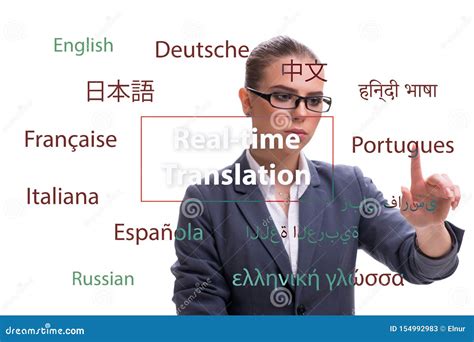 Concept of Online Translation from Foreign Language Stock Image - Image of dictionary ...