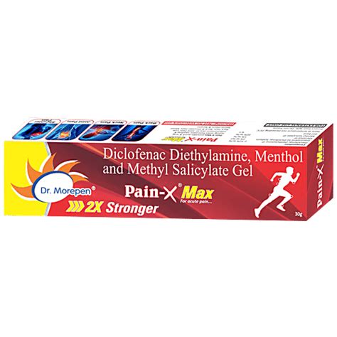 Buy Dr. Morepen Pain-X Max Body Pain Relief Gel For Muscle, Joints, Knee, Neck & Back Pain ...