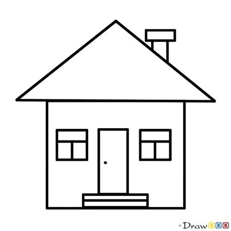 Simple Line Drawing Of A House at PaintingValley.com | Explore ...