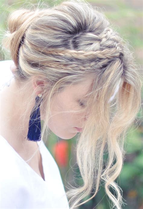 messy rope braids and low bun hair tutorial | www.lovemaegan… | Flickr