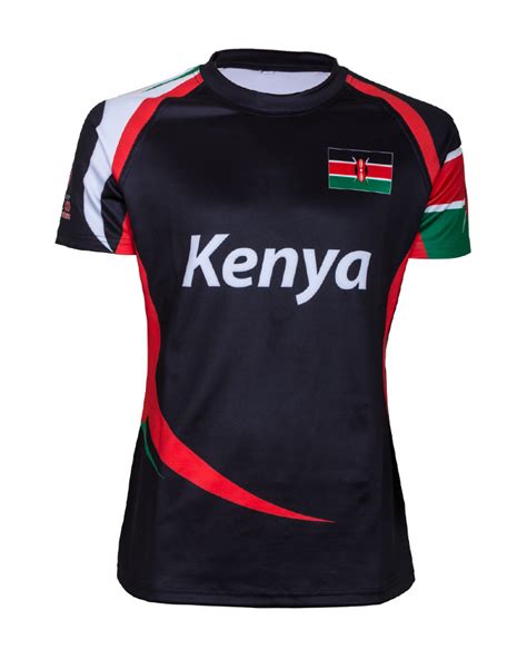 Kenya Rugby Sevens black jersey