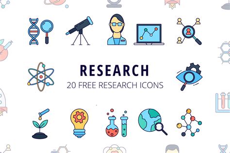 Research Vector Free Icon Set :: Behance