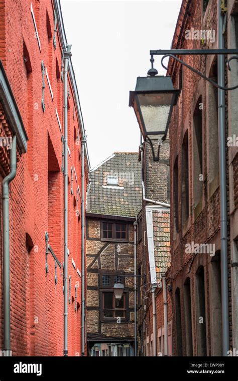 Old street, Liege, Belgium Stock Photo - Alamy