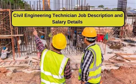 Civil Engineering Technician Job Description and Salary Details