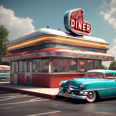 1950s Diner Exterior