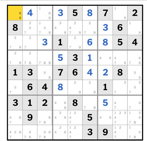 NYT hard puzzle : r/sudoku