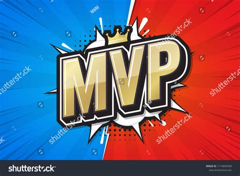 Most Valuable Player Mvp Poster Comic Stock Vector (Royalty Free ...