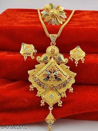 Gold Plated Golden Imitation Ornament set at Rs 200/set in Ranchi | ID ...