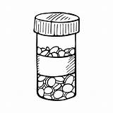 Medicine Bottle Coloring Page sketch template