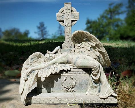 Gothic Weeping Angel Lying On Grave, Gothic Decor, Angel Statue ...