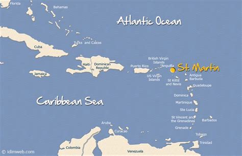 Geography St Martin island - locate st martin island in the caribbean ...