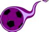 Purple Flame Soccer Ball Clip Art at Clker.com - vector clip art online, royalty free & public ...