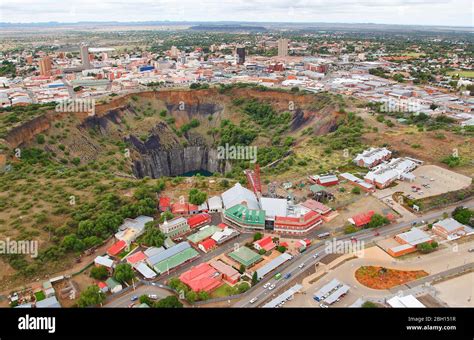 Aerial photo of The Big Hole in Kimberley Stock Photo - Alamy