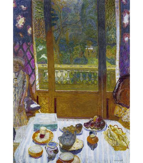 Pierre Bonnard: Dining Room Overlooking the Garden. Print on canvas