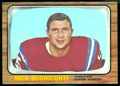 1966 Topps Football Card #3: Nick Buoniconti