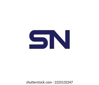 Sn Logo Design Vector Template Stock Vector (Royalty Free) 2225132247 ...