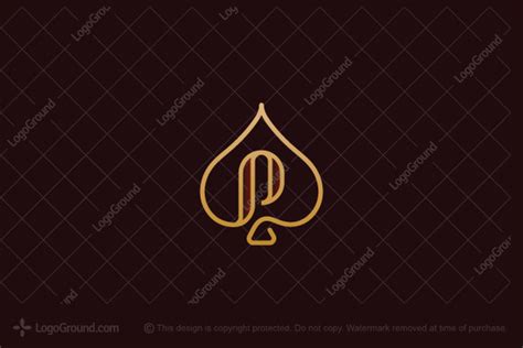 Luxury Ace Letter P Logo