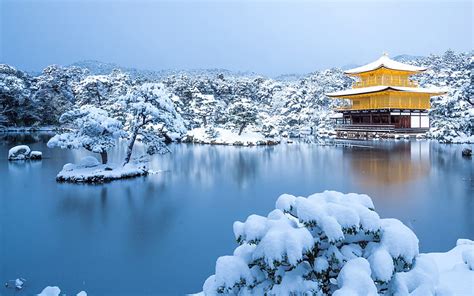 Kinkakuji Temple Winter Kyoto Japan 2020 Bing, HD wallpaper | Peakpx