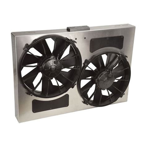 Derale Performance® 66842 - Dual Electric Radiator Fan with Aluminum Shroud