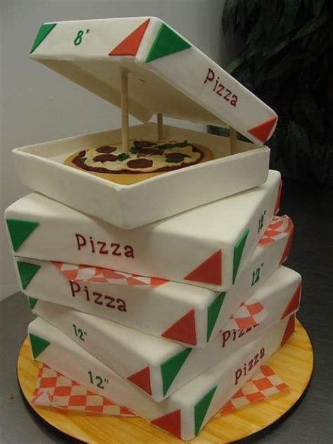 Some Delicious Pizza Cakes / Pizza themed Cakes