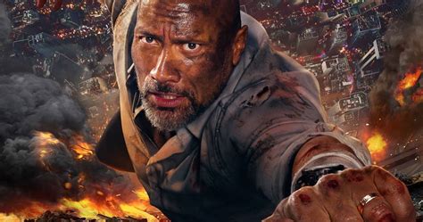 The Rock Is Hanging Tough in New Skyscraper Poster