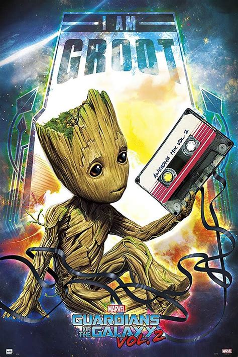 Amazon.com: POSTER STOP ONLINE Guardians of The Galaxy Vol. 2 - Movie Poster/Print (I AM Groot ...