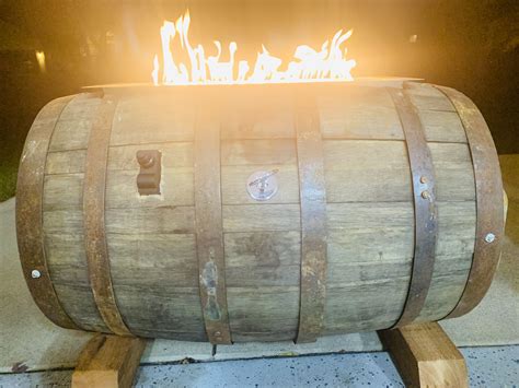 Whiskey Barrel Fire Pit