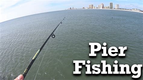 Beginner Pier Fishing - Gulf State Park Pier in Gulf Shores AL - YouTube