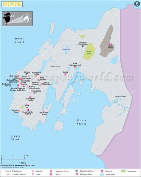 Nuuk Mapa | Nuuk Greenland Map