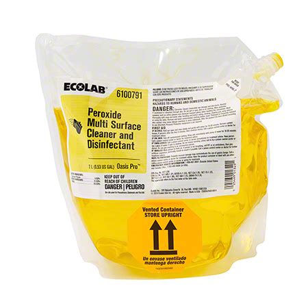 Ecolab® Oasis Pro™ Peroxide Multi-Surface Cleaner - 2 L | Acorn Distributors