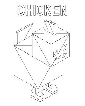 Minecraft Animal Coloring Pages by Creativity Without Borders | TPT