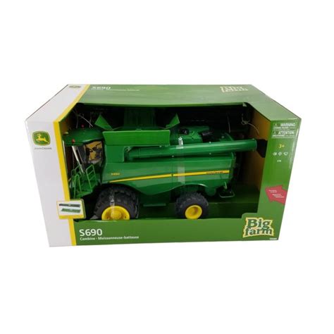 1/16 John Deere Big Farm S690 Combine with Corn and Draper Head ...