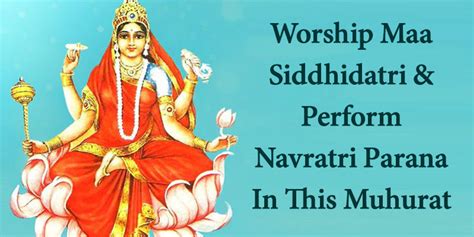 Navratri Day 9: Details About Maa Siddhidatri Puja, Navratri Parana & Kanya Pujan Are Out!