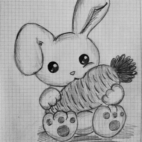 cute, bunny, and carrot image | Carrot drawing, Bunny drawing, Kawaii drawings