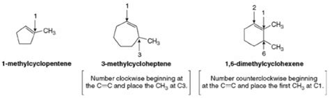 Cycloalkenes - Organic Chemistry