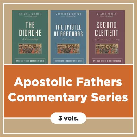 Apostolic Fathers Commentary Series | AFCS (3 vols.) | Logos Bible Software