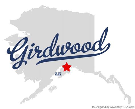 Map of Girdwood, AK, Alaska