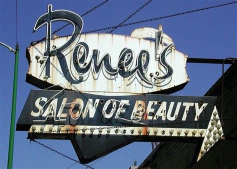 Renee's Salon of Beauty Sign | Vintage neon signs, Vintage beauty salon, Neon