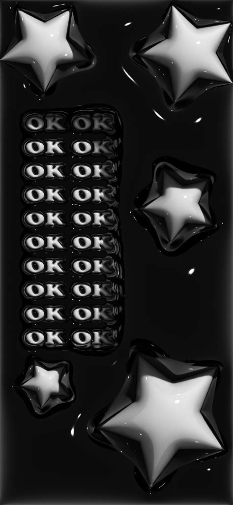 OKOKOK matching wallpaper black in 2023 | Simple iphone wallpaper ...