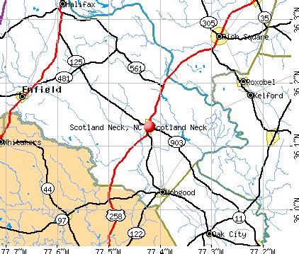 Scotland Neck Nc Map | Map Of The World