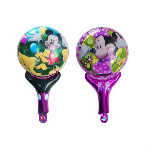 balloon factory cartoon Mickey Mouse hand holder stick balloon