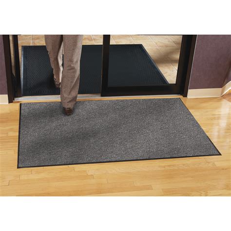 Genuine Joe Silver Series Indoor Walk-Off Mats - Warehouse, Indoor - 72" Length x 48" Width ...