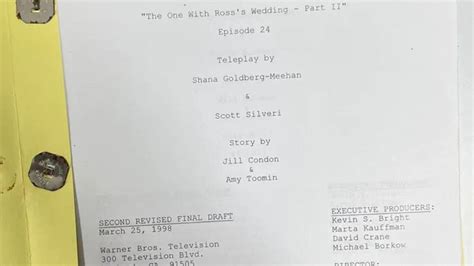 Original ‘Friends’ TV scripts up for grabs after they were found in a ...