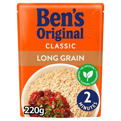 Bens Original Long Grain Microwave Rice 250g | Rice, Grains & Pulses | Iceland Foods