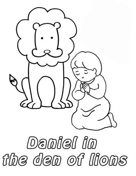 Daniel in the Lion's Den - Template - SundaySchoolist