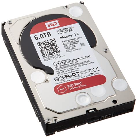 Western Digital Red 6 TB NAS Hard Drive 1 to 8-Bay 3.5-inch SATA 6 IntelliPower 64MB Cache ...