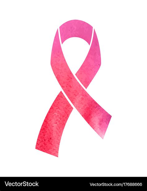 Breast cancer awareness ribbon Royalty Free Vector Image