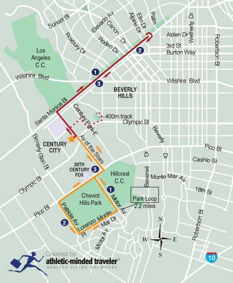 Century City Run Route | Athletic-Minded Traveler